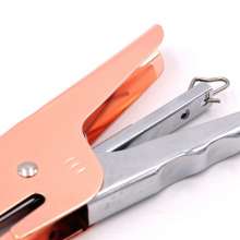 10# Mini Small Five-Metal Electroplating Stapler. Binding Machine. Hand-held Effortless Stapler Rose Light Gold