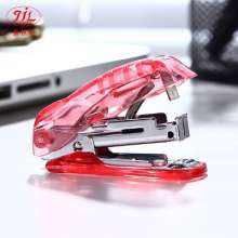 Mini Small Model 10# Transparent Plastic Stapler . Binding Machine Portable Student Stationery 12 Pages
