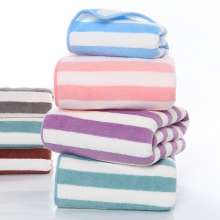 Warp knitted color coral fleece towel. Absorbent face towel. Face towel. 35*75 gift stall towel