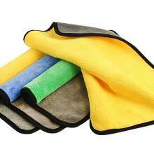 Car towel special car wash towel large. Coral velvet double-layer double color is not easy to lose hair and thick. 60*160 towel. Large towel