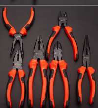 Tiger Cheng German oblique nose pliers tiger leather handle 6 inch 8 inch oblique nose pliers oblique pliers classic handle wire pliers sharp nose pliers