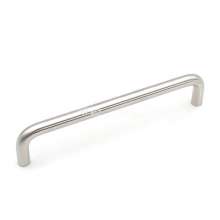 Small stainless steel handle. Cabinet door simple drawer handle Double curved furniture cabinet metal handle. Furniture hardware. Handle handle