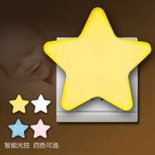 Explosive star light control night light night light. Cartoon night light. Customized logo practical gift led plug-in switch night light