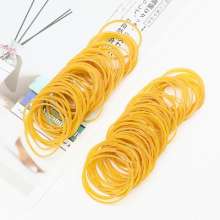 Vietnam rubber band. Cowhide elastic rubber band yellow leather case. Leather ring beef tendon. Rubber band
