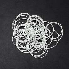 Diameter 50MM white Vietnamese rubber band. Leather cover leather ring rubber ring elastic beef rubber. Rubber band