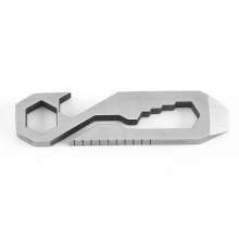 Stainless steel multi-function wrench. Outdoor wrench tool. Tool 8 in 1 outdoor combination tool hexagon wrench