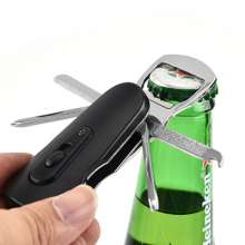 Outdoor equipment bottle opener .Multifunctional knife .Outdoor supplies .Creative gift multifunctional knife with light tool