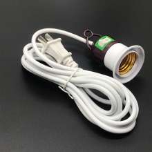 E27 screw with switch screw. LED lamp pendant with wire lamp holder 5 meters round wire length. Lamp holder