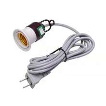 E27 screw with switch screw. LED lamp pendant with wire lamp holder 5 meters round wire length. Lamp holder