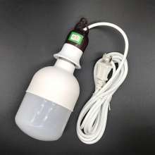E27 screw with switch screw. LED lamp pendant with wire lamp holder 5 meters round wire length. Lamp holder