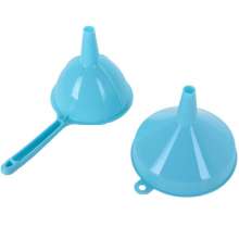 Color handle funnel. Oil funnel. Household funnel