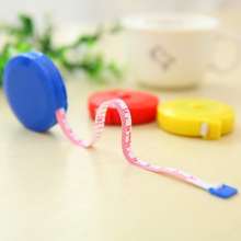 Supermarket gift candy color mini tape measure. Telescopic ruler Plastic measuring tape measure. Small round ruler 1.5 meters