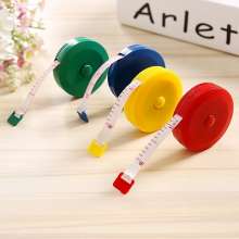 Supermarket gift candy color mini tape measure. Telescopic ruler Plastic measuring tape measure. Small round ruler 1.5 meters