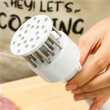 Steak and pork chops quickly loosen meat needle. Practical stainless steel meat tenderizer. Tender meat hammer hammer meat. Tender meat needle