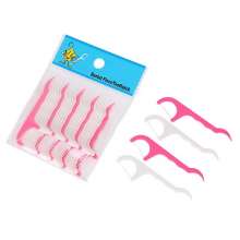 Oral dental floss stick. Dental floss. Toothpicks. Oral cleaning, interdental cleaning