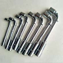 Supply elbow perforated socket wrench. L type wrench Elbow wrench. Automobile wrench factory outlet
