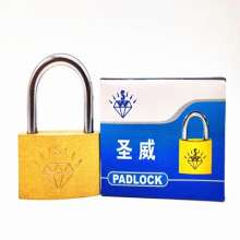 Copper padlock manufacturers wholesale the same style as the earth. Shengwei brand medium-thick fine-throwing copper lock. Wardrobe desk small lock