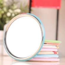 Korean version of cute makeup mirror.Portable makeup mirror.Portable mirror.Mini makeup mirror small round mirror gift