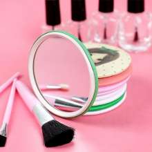 Korean version of cute makeup mirror.Portable makeup mirror.Portable mirror.Mini makeup mirror small round mirror gift