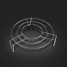 Stainless steel triangular steaming rack. Non-magnetic pot rack. High-legged tripod steaming rack.