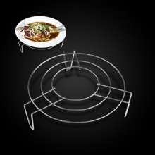 Stainless steel triangular steaming rack. Non-magnetic pot rack. High-legged tripod steaming rack.