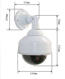 Solar fake surveillance camera . Simulation surveillance . Virtual camera . Upside down . High speed ball fake surveillance