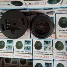 Small hemisphere with lights simulation camera. Monitor fake camera simulation monitoring. Conch type. Fake monitoring