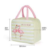 New thermal insulation lunch bag. Office worker with lunch bag. Tote bag Portable striped lunch box insulation bag lunch box bag lunch bag lunch box bag