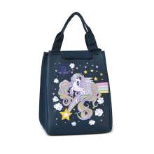 New triangle bag cartoon unicorn lunch box bag. Bento bag. Velcro large capacity bento bag. Office worker bag