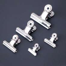 Round steel clip. Metal clip. Financial bill clip. Stainless steel clip. Drawing board file bill clip 6 sizes