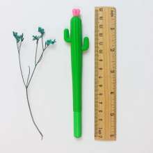 Cute cartoon stress reliever. Ball pen. Cactus soft glue neutral pen students creative stationery cactus made