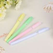 Exquisite advertisement gift pen wholesale plastic simple insert sleeve color rod blue core ballpoint pen. Pen. Stationery