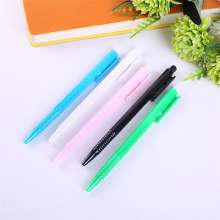 Plastic side jump simple ballpoint pen. Stationery. Pen. LOGO printing. Notebook creative matching pen