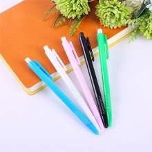 Plastic side jump simple ballpoint pen. Stationery. Pen. LOGO printing. Notebook creative matching pen