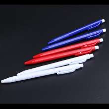 Solid color plastic press color pen holder. Oil pen wholesale logo printing. Click next to jump ball pen pen stationery