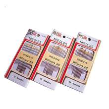 16 3/9 multi-purpose gold tail hand stitches. Fine carbon steel hand stitch. Needle and thread packaging accessories. Needles