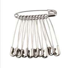 Rust - proof pin with multiple specifications. Steel wire safety pin. Safety large pin metal. Safety pins hold clothes in place