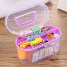 Sewing box set. Hotel sewing set. Needle-thread embroidery tool. Portable needle-thread storage box for home use