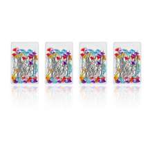 Colorful faceted diamond pearlescent needle. Hand sewing quilts with fixed pins. Clothing pins