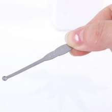 Stainless steel ear-picking spoon. Ear-picking. Ear picking. Ear cleaner with keyhole ear spoon