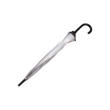 Long handle 16 bone windproof double thick transparent umbrella. Straight stem transparent umbrella