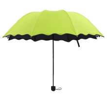 Add thick vinyl to water flowering umbrella. Sunblock sun umbrella. Triple fold sun umbrella
