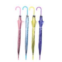 Creative small fresh long handle transparent umbrella. Color straight rod transparent umbrella. Umbrella. Transparent umbrella