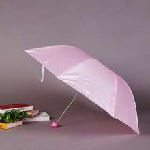 Three folded pole silver rubber umbrella. Sunscreen sunshade umbrella umbrella pearl cloth flower umbrella. Umbrella