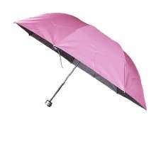 Three folded pole silver rubber umbrella. Sunscreen sunshade umbrella umbrella pearl cloth flower umbrella. Umbrella