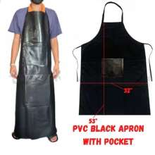 PVC waterproof skin apron oil proof waterproof apron canteen kitchen waterproof waist acid and alkali resistant industrial long apron thickened