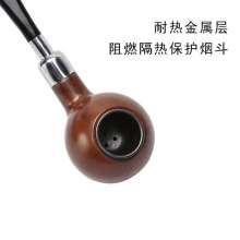 Entry level straight men's resin pipe. Portable resin iron pot filter tobacco pipe