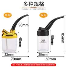 Creative water filter thick and fine smoke dual use smoker. Cigarette Holder. Mini Portable Acrylic Health Washable Filtered Water Pipe
