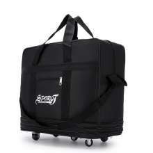 Large capacity folding air checked bag. Multilayer Extended Boarding Travel Bag. Oxford Cloth Bag. Universal wheel portable moving bag