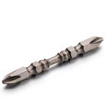 PH2 Magnetic Nunchaku Long batch head 65mm electric screwdriver Air batch head double head cross black nickel nunchaku batch head